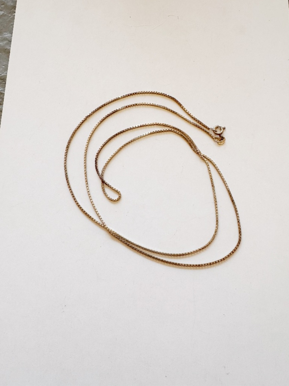 Italian 925 Sterling Silver Venetian Box Link Chain Long Necklace 30 Inches